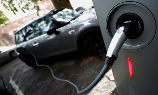 How much fossil fuel to outlet charge an electric car